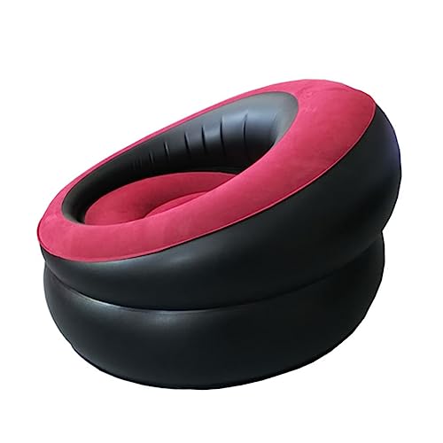 LOEFLIFA 1 Stück Aufblasbares Sofa Rot-Schwarz