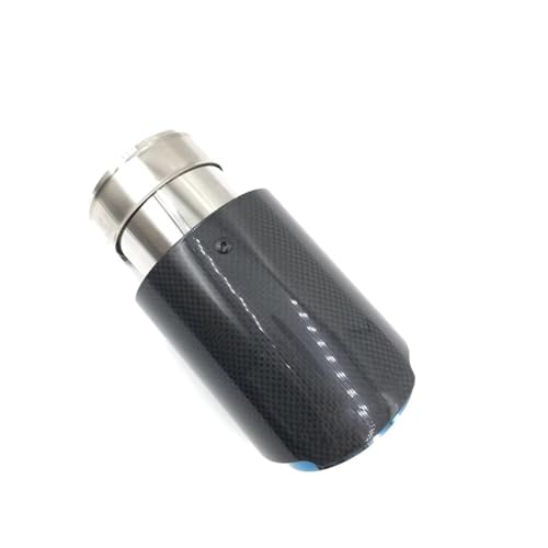 Embout silencieux tuyau rénovation échappement rouillé par sortie inox bleu brillant 48mm