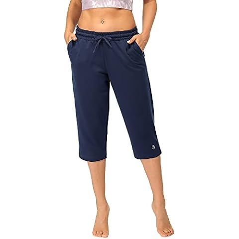 icyzone Women's Cropped Joggers with Pockets Cover