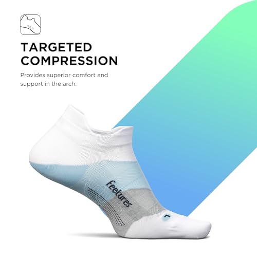 Image of Feetures Elite Light Cushion Mini Crew Sock - Sport Sock with Targeted Compression