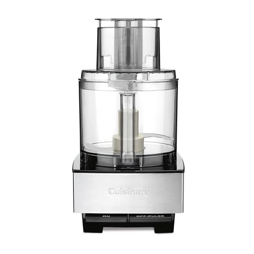Cuisinart Food Processor, 14-Cup Vegetable Food Chopper for Mincing, Dicing, Shredding, Puree & Kneading Dough, 720-Watt Motor, Stainless Steel, DFP-14BCNY