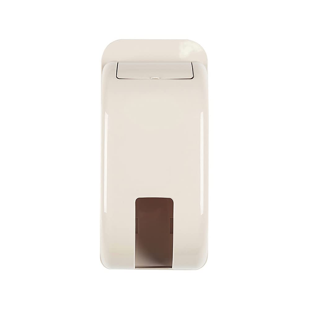 Carrier Bag Holder, Self Adhesive Wall Mount Carrier Bag Dispenser Garbage Storage Box Bin Holder Rubbish Bin Bags Dispenser For Kitchen Home Bathroom (Beige)