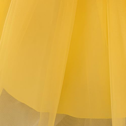Toddler Girls Elegant Tulle Flower Dress Sleeveless Princess Birthday Party Gown Formal Outfit3