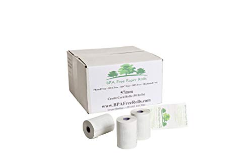 Verifone VX610 sin BPA crédito Rolls (50 rollos) sin BPA - datáfono - BPS gratis