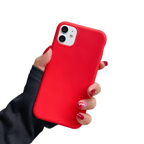 Coque silicone liquide antichoc iPhone 11 résistant aux rayures avec bords carrés ajustés