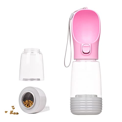 Portable Dog Water Bottles with Leakproof Bowl Dispenser Water & Food Container for Walking Hiking On The Go