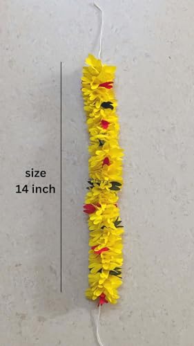 Image of Veni Gajra Hair Bun Artificial mogra Jasmine Juda Scrunchies For Women Pack 4 pieces (yellow)