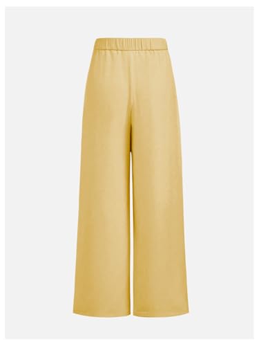 Image of SweatyRocks Girl's Elastic High Waist Wide Leg Pants Loose Long Trousers