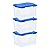 IRIS USA 3Pack 74qt WEATHERPRO Airtight Plastic Storage Bin with Lid and Seal and Secure Latching Buckles