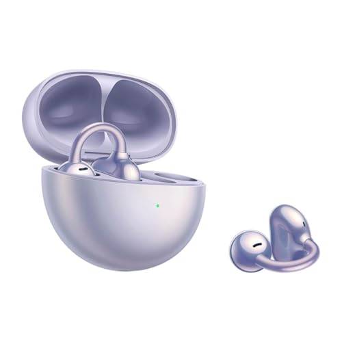 Huawei FreeClip, Innovative Clip Design, Intensive Open-Ear Listening Experience, AI Background Noise Cancellation for Calls, Super Long Battery Life, Android & iOS, Purple