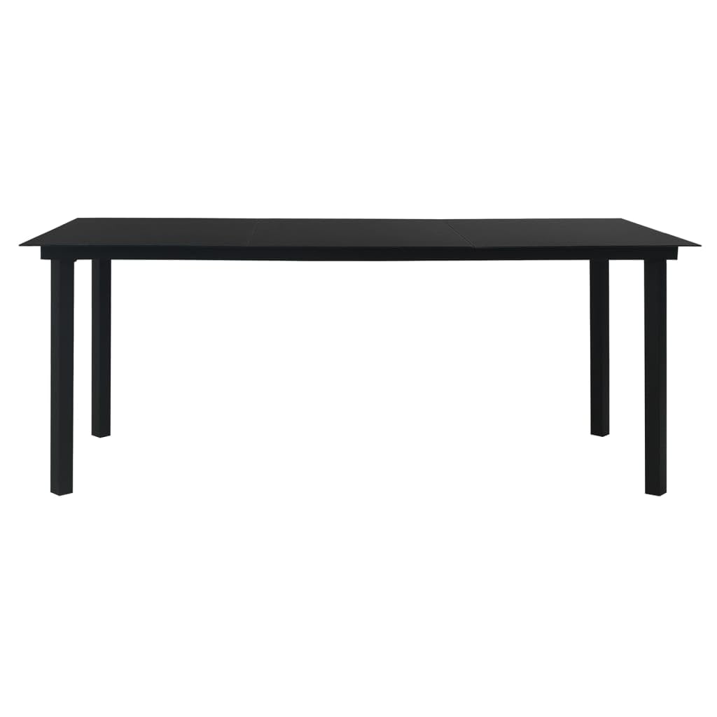 Generico Set da Pranzo da Giardino 9 pz Nero in Rattan PVC,Mobili,Mobili da Giardino,Mobili e sedie da Giardino,Sedie da Giardino,Nero,73.02 kg,3060278