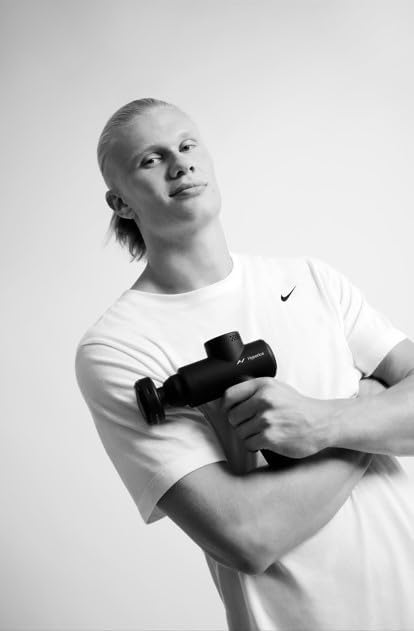 Close-up of the two interchangeable head attachments for the Hypervolt Go 2