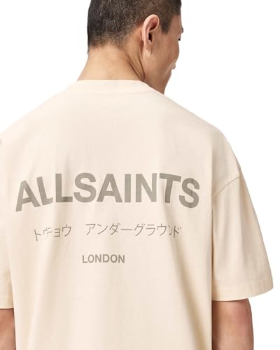 Image of AllSaints Men's Underground Oversized Short Sleeve Crew Neck Shirt