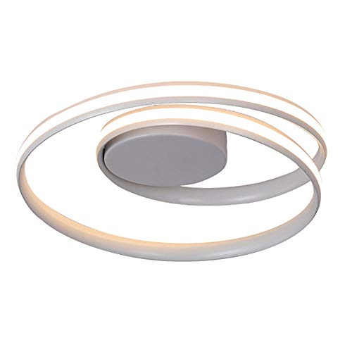 Plafonnier LED créatif rond qui offre une lumière blanche uniforme pour chambre moderne