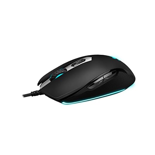 Rapoo VPRO V210 beleuchtete Gaming Maus (Bewegungsannäherungssensor, 3000 DPI, 5 programmierbare Tasten, Beleuchtungssystem 16 Mio Farben) schwarz