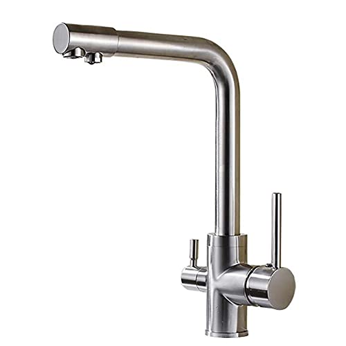 Robinet cuisine 3 voies laiton haut de gamme mitigeur eau potable antique