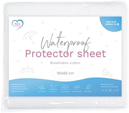 Waterproof Mattress Protector Sheet/Cover Fits 90x55 cm Bedside Crib