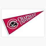 Chapman University Pennant Window Water Bottle Bumper Sticker Decal 5"