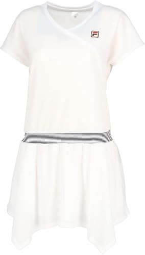 FILA TENNIS(フィラ テニス) テニス スカート ワンピース 吸水速乾 UVカット加工 FDZEL0019 レディース ホワイト M