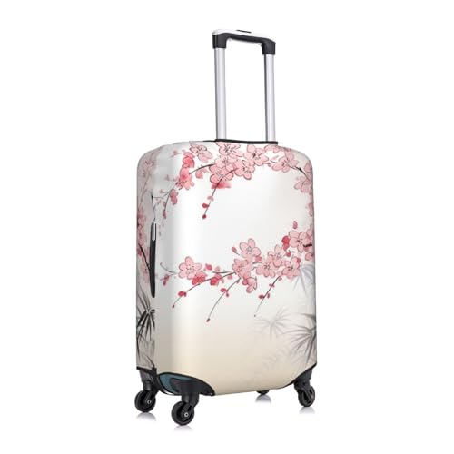 Cherry blossoms Tree Zen Luggage Cover for Suitcase Tsa Approved, Washable Suitcase Protector Fits 18-32 Inch Anti-scratch Suitcase Cover Carry on Luggage Sleeve Travel Baggage Cover3