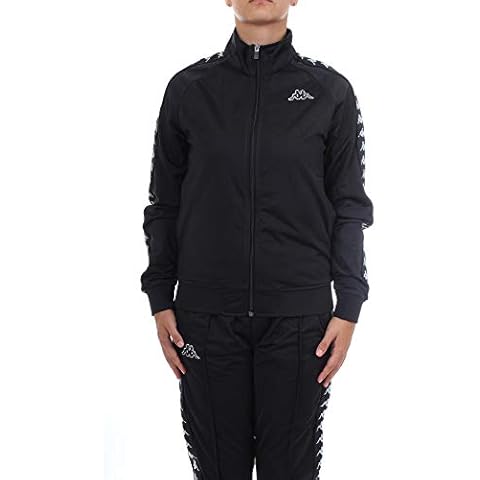 Kappa Felpa Uomo Nero Collo Alto Cover