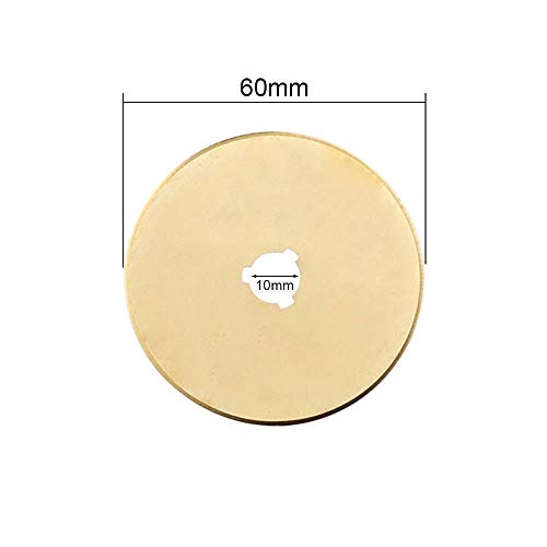 image for AUTOTOOLHOME Titanium Rotary Cutter Blades 60mm 10 Pack Replacement Qu