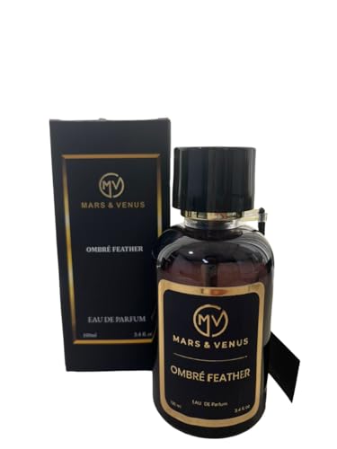 Image of MARS & VENUS Ombre Feather Perfume for Men & Women 100ml | Premium Luxury Long Lasting Eau De Parfum | Refreshing Sensual Unisex Fragrance | Leather Jasmine Amber Notes