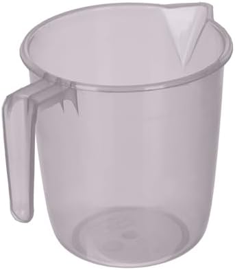Kuber Industries Set of 6 Bathroom Combo Set | Bathroom Set | 2 Piece Tub-25 L with 2 Piece Bucket-13 L & 2 Piece Mug-1100 ml Bathing Set | Bathroom Accessories Set | Transparent Gray