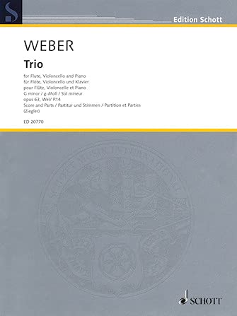 Trio, Op. 63 Flute, Cello, and Piano