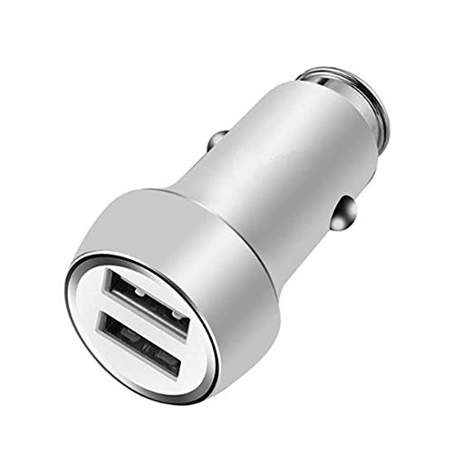 Yanghao Chargeur Allume-Cigare, USB Double adapteur Allume-Cigare Universel 2.4A Double Port de Recharge Rapide pour Iphone Ipad Xiaomi Samsung Mobile Smart Phone,A