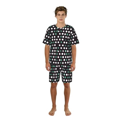 Pyjama à pois homme élégant aux finitions haut de gamme pour nuit confortable