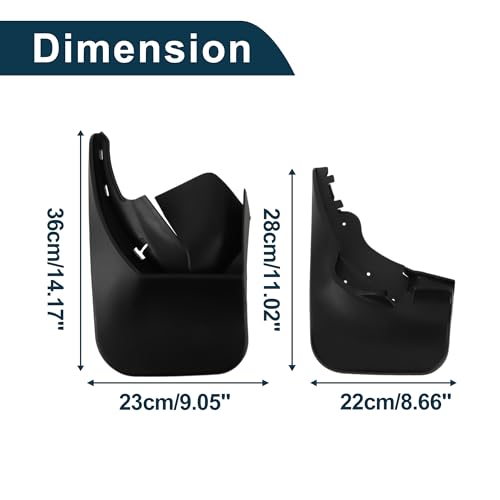 Image of Mud Flaps Splash Guards for Volkswagen Sharan 2004-2007 W /Mount Accessories Mud Guards Front and Rear 1 Set