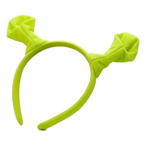 Union Power Green Monster Headband Dressing Up Ears, Funny Headwear Halloween Costume Cosplay Pro Theme Party Decorations Cover