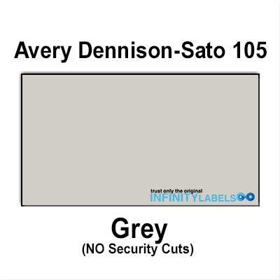 200,000 Sato 1810 Compatible Gray General Purpose Labels for Avery Dennison Sato PB-1, 105, 106 & 107 Price Guns. Full Case. NO Security cuts.