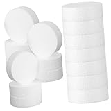 Gogogmee 24 STK. Teiliges Runde Foam Circles aus Schaumstoff Vielseitige Schaumstoffzylinder für Bastelarbeiten Kuchen Dekoration Modellierung und Arrangements