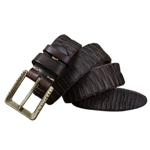 Ceinture homme cuir de vachette véritable 3.8 cm boucle dorée 110 cm