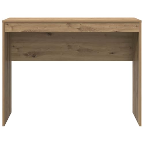 Bureau de style chêne Artisan avec cadre stable et étagère intégrée