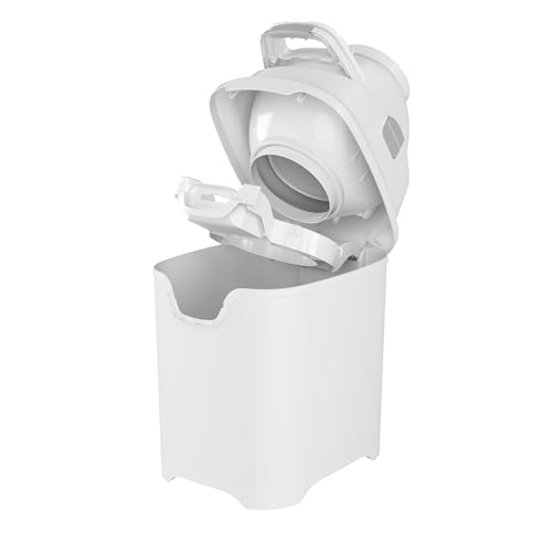 Foundations 96100 Mini Diaper Pail With Airtight Lid - Durable & Odorless Diaper Disposal, Large Capacity, Holds Up To 30 Newborn Diapers, Refill With Any Bags thumb #3