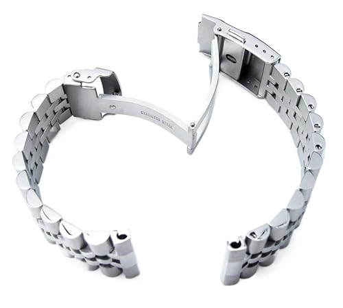 Bracelet de montre acier inoxydable 22mm boucle solide libération rapide - 2