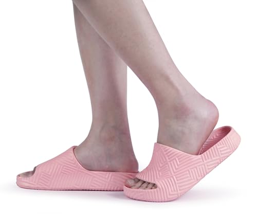 Image of Weweya Slides for Women and Men - Bathroom Shower Shoes - Non Slip House Slippers - Lightweight Beach Sandals
