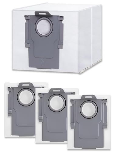 Image of 4 Pack Disposable Vacuum Dust Bags Replacement for Roborock S8 Pro Ultra, S8+, S7 Max /MaxV Ultra, Q8 /Q7 /Q5 Max+, Q5 Pro+, Q7+, Q5+ Model