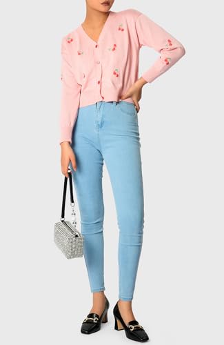 DearOnly Heeled Loafers for Women Square Toe Chunky Block Mid Heel Pumps Slip-on Metal Chain Work Office Dress Shoes 2.8 Inches Heels4