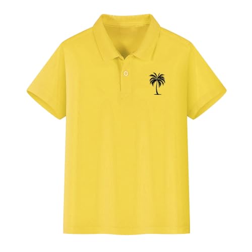 Little Girls Boys Hawai Golf Outfit Polo Shirts for Kids Summer Cute Graphic Button up Short Kids Polo Shirts Boys4