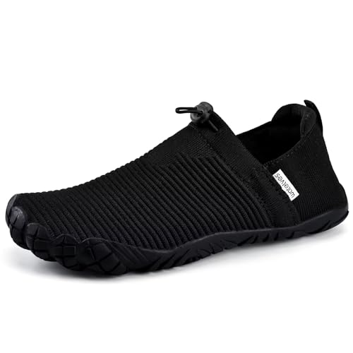 Image of WateLves Water Shoes Womens Mens - Comfortable Lightweight Striped Pattern Barefoot Shoes for Beach Swim Pool Yoga Boating Water Aerobics