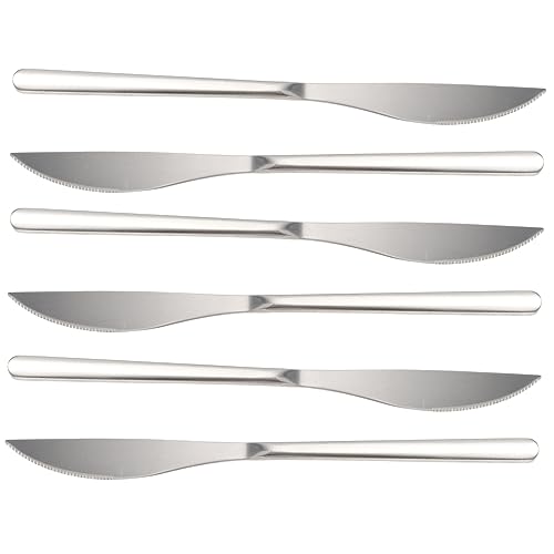 MAGICLULU 6 Piezas Cuchillo De Acero Inoxidable Práctico Esparcidor De Mermelada Agitador Mazorca Tapa Batir Platos Esparcidor De Mermelada Portátil Mantequilla De Bistec Cucharas Silver