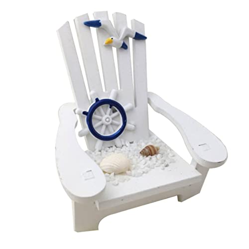 Genérico decoración de Mesa decoración náutica del mar Silla de Camping Silla de Playa en Miniatura taburetes Decoracion Marinera decoración del hogar Modelo de Silla de Playa De Madera