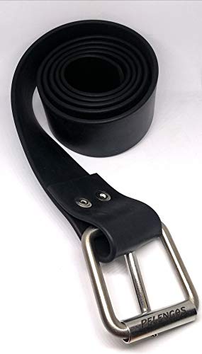 Pelengas Adjustable Rubber Marseille Dive Weight Belt 150Mm, Black, 59 Inch #TOP2