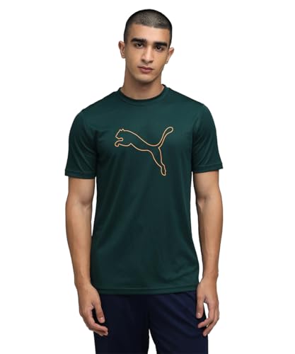 Image of Puma Men Polyester Solid Regular Fit T-Shirt