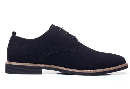 Men's Suede Dress Shoes Casual Lace Up Oxfords Shoes2
