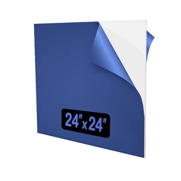 Hoja acrílica blanca de 24 x 24 pulgadas, panel cuadrado grande reflectante de plexiglás de 18 pulgadas de grosor (0.118 in) para manualidades,